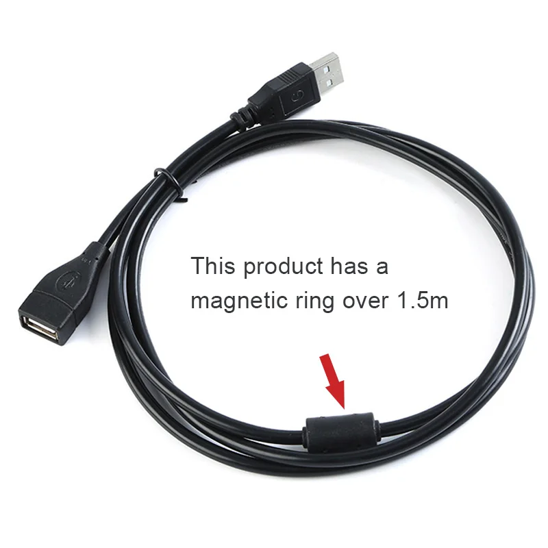 USB Extension Cable High Speed usb 2.0 Cables Male to Female 0.5m 1m 1.5m 3m 5m Data Sync USB 2.0 Extender Cord extension Cable