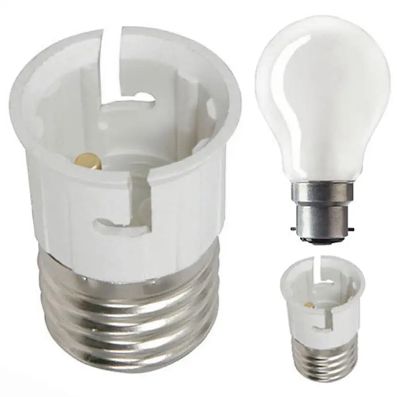 E27 a B22 lampadina lampadina presa Base convertitore Edison vite a baionetta Cap Light portalampada adattatore lampadina colore bianco