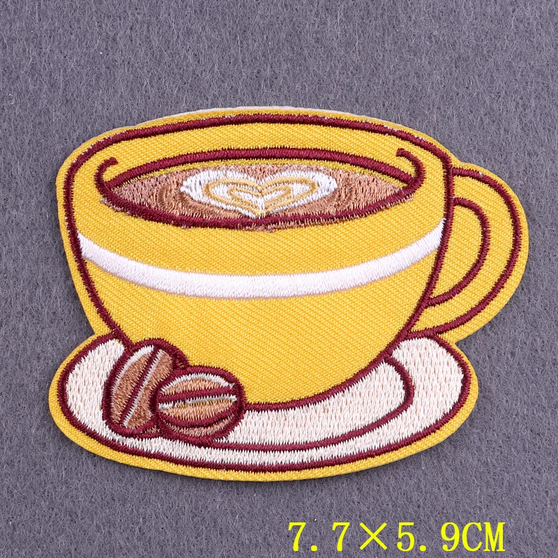 Friends Iron On Patches On Clothes Accessory DIY Coffee Drinks Embroidered Patches For Clothing Thermoadhesive Patch On Backpack