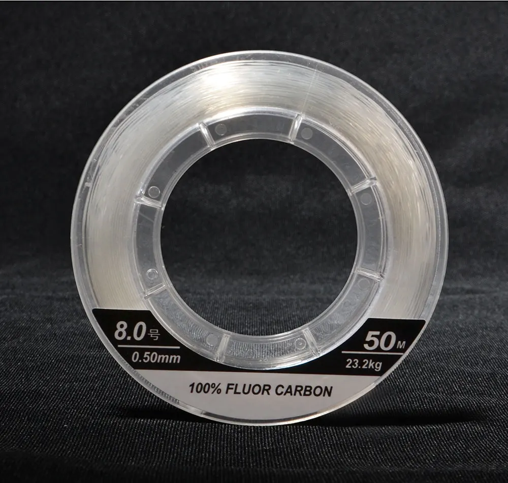 FTK 100% Fluor Kohlenstoff Linie 50M 0.8 #-10 #0,14mm-0,6mm Führer Linie Karpfen angeln Sinking Linie – Detail 14