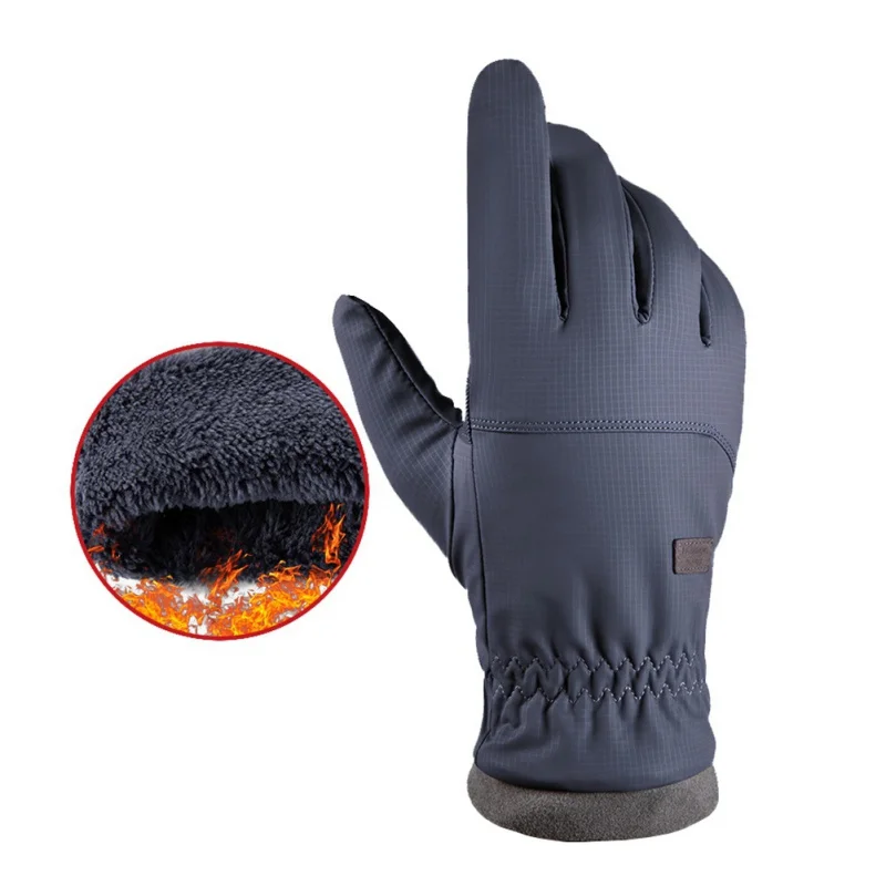 Winter Warm Fietsen Handschoenen Mannen Vrouwen Waterdicht Touchscreen Sneeuw Fiets Ski Handschoenen Volledige Finge Antislip Motorhandschoenen