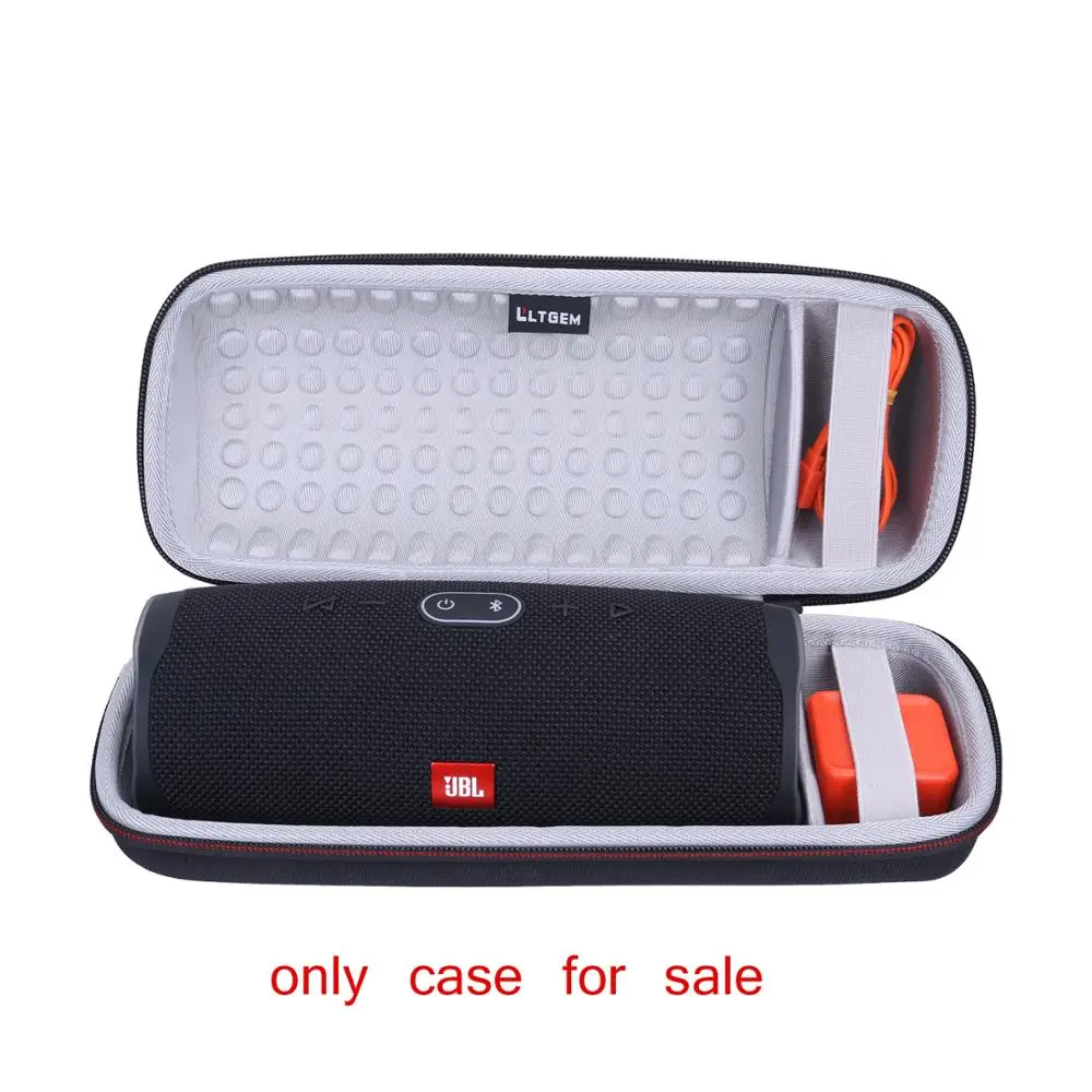 LTGEM Tahan Guncangan EVA Hard Case untuk JBL Charge 4 Bluetooth Nirkabel Tahan Air Portabel Bluetooth Speaker