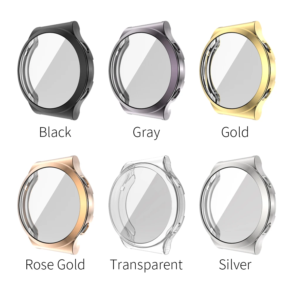 For Huawei Watch GT 2 Pro TPU Soft Full Screen Protector Cover Shell Edge Frame Strap Band GT2 pro Protective Bumper Case