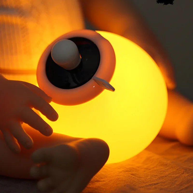GEEKFUN Table Lamp Silicone LED Night Light Cartoon Cute Soft Baby Bottle Light Touch Sensor USB Plug In Atmosphere Beside Lamp