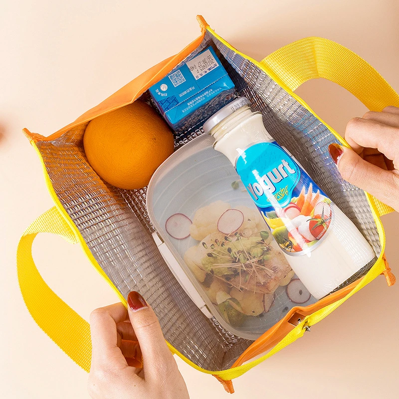 Nette Tragbare Thermische Mittagessen Box Tasche für Frauen Kinder Lebensmittel Lagerung Tote Reise Picknick Mahlzeit Beutel Isolierte Kühler Bento