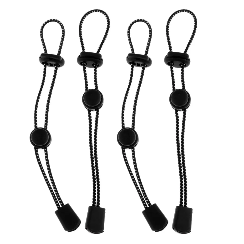 4pcs Backpack Hiking Pole Holder Walking Stick Cane Adjustable Elastic Rope