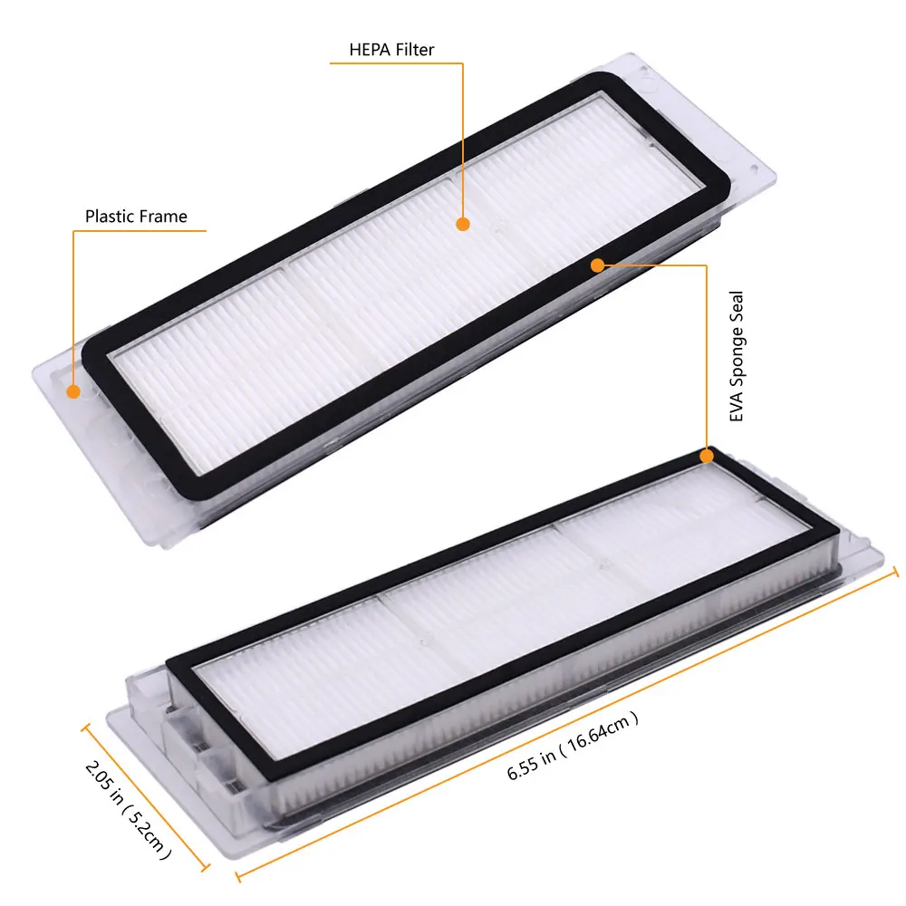 Compatible For Xiaomi Mijia 1 / 1S Roborock S4 S5 S50 S55 S6 Xiaowa E25 E35 Replacement Main Side Brush Hepa Filter Spare Part