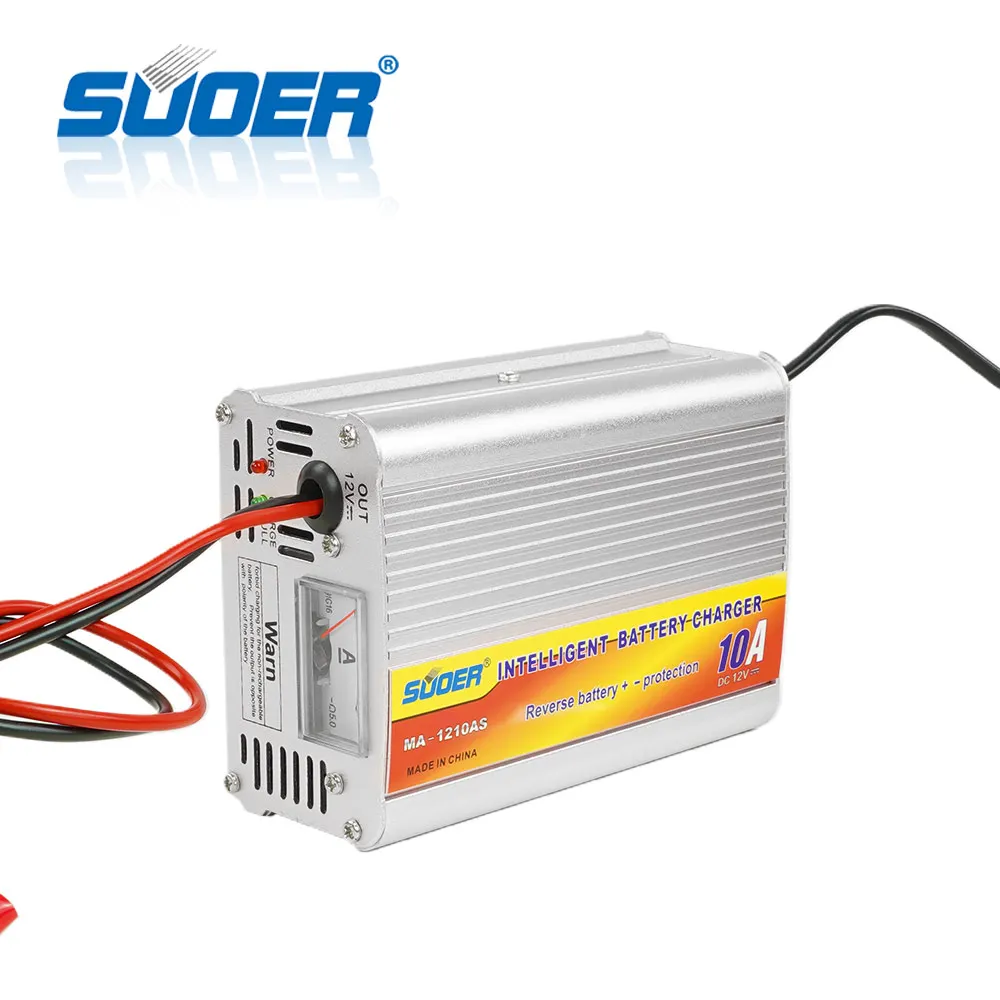 Suoer【バッテリー充電器】charger 10A 12vユニバーサルバッテリ充電器 (MA-1210AS)