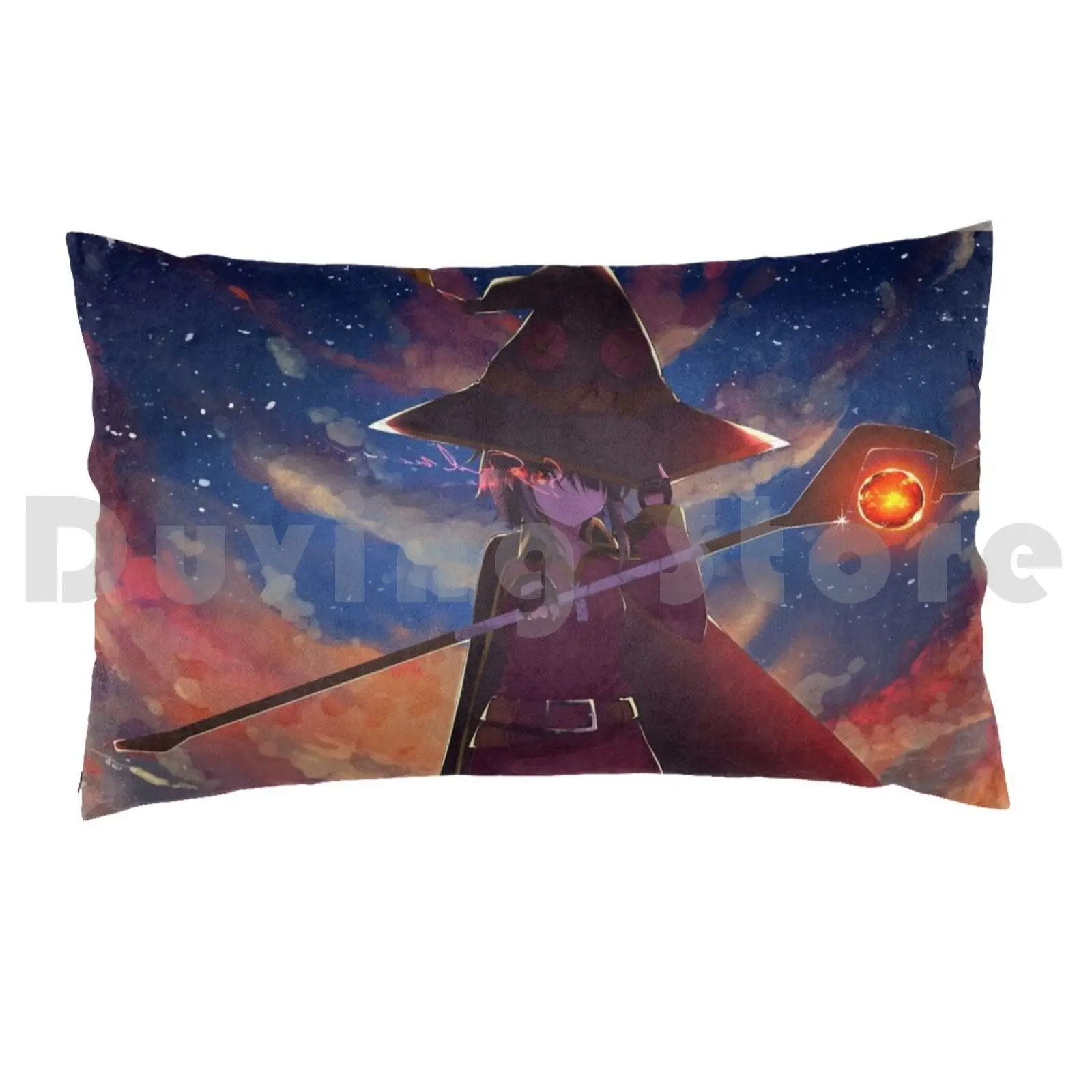 Megumin Pillow Case 20*30 Inch Megumin Raoult Tsundere Cute Anime Netflix Shojo