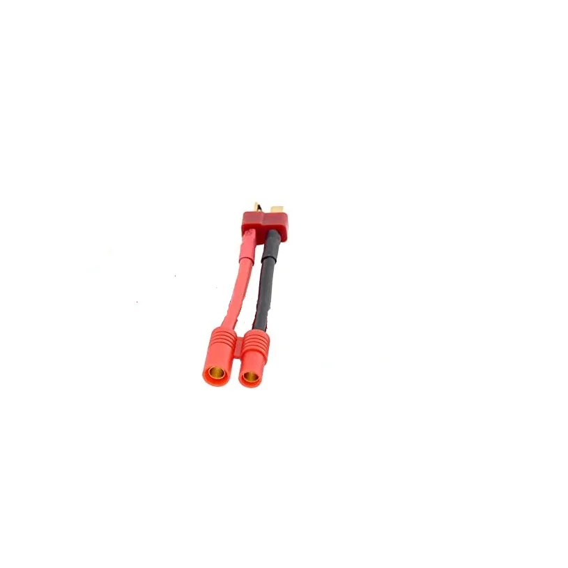 1 pcs HXT 3.5mm bullet to Deans T Plug male female Connector  Converter with 14awg 50mm Silicone Charging Cable Battery Adaptor