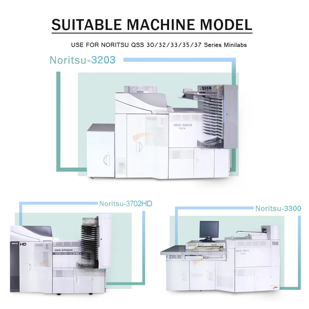 Kit de peças de smartphone noritsu minilab, separação para os modelos qss 3001/3011/3021/3201/3202/3203/3300/3301/3501