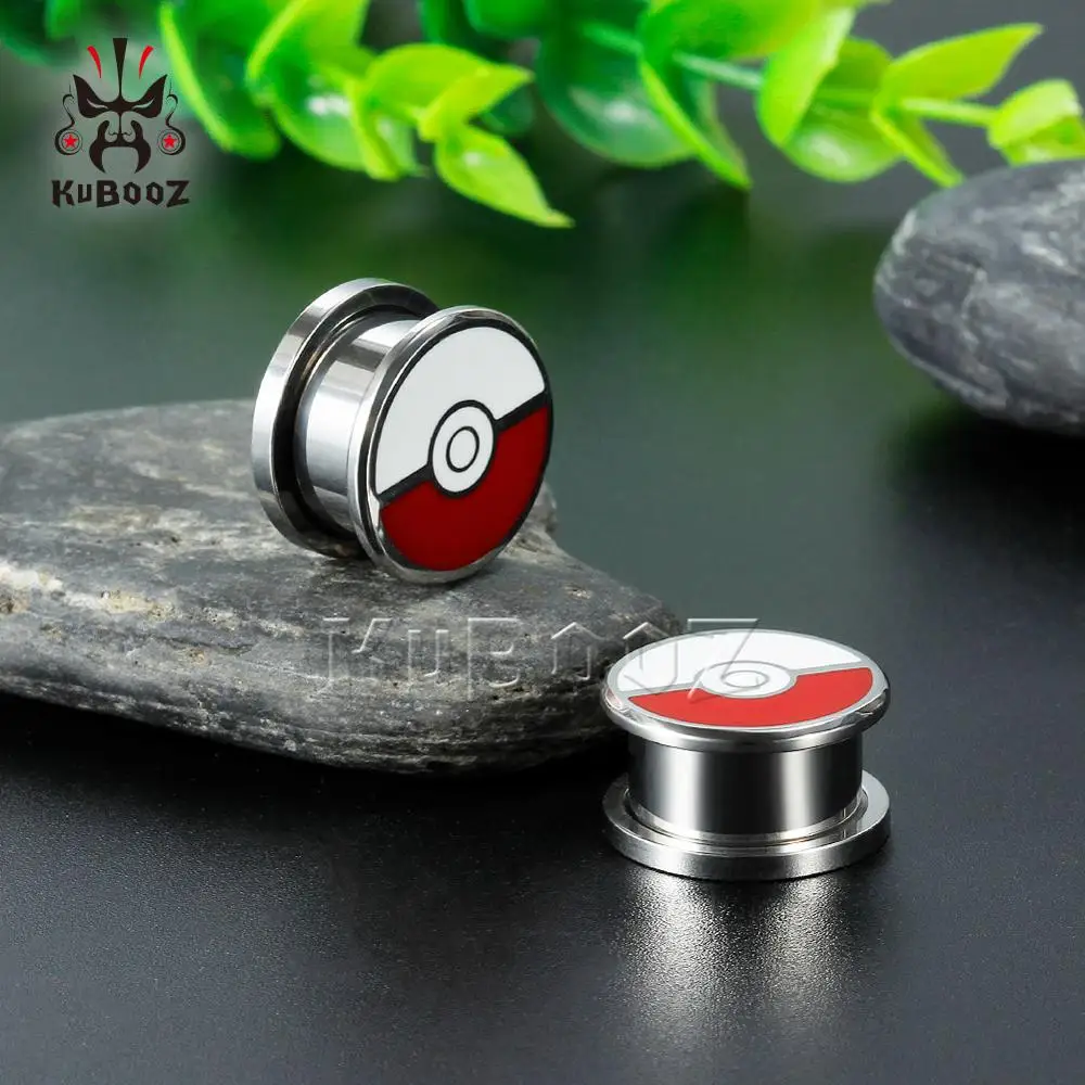 New Style Fashion Design Ear Plugs Stainless Steel Ear Gauges Expanders Screw Stretchers Body Jewelry Gift With High Quality