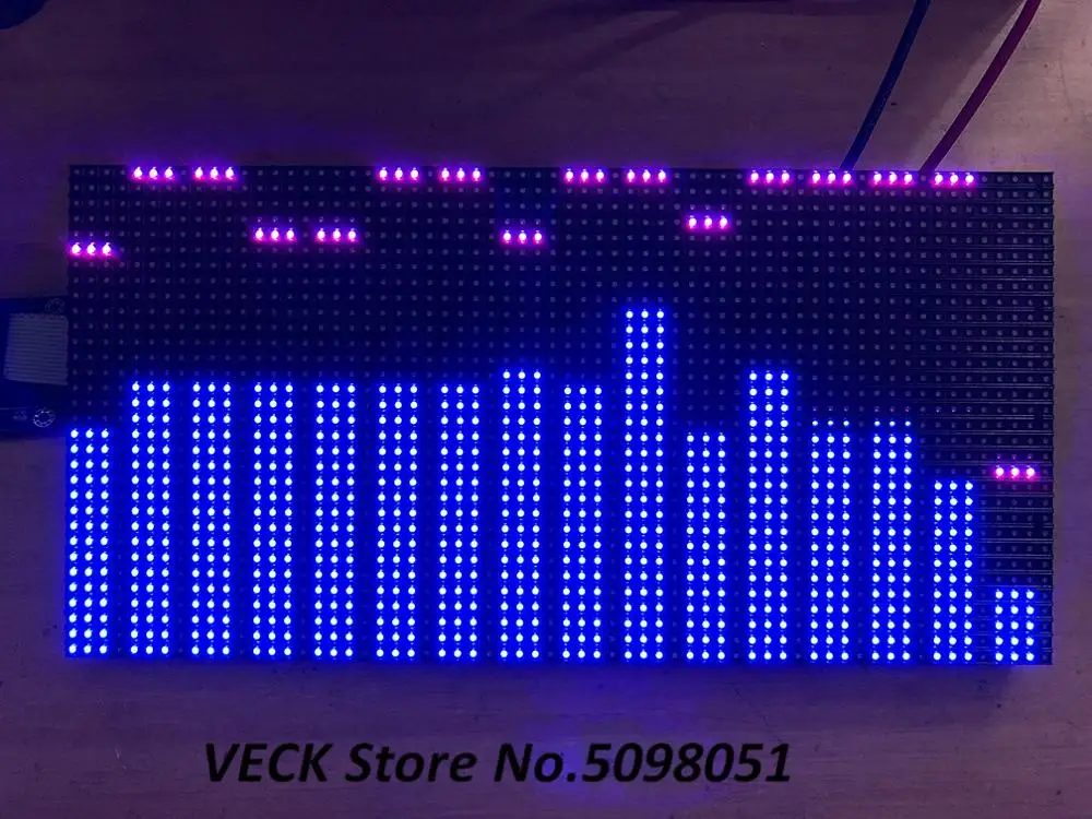 AS3264 Full Color RGB Music Spectrum Display 2048 Point LED Light