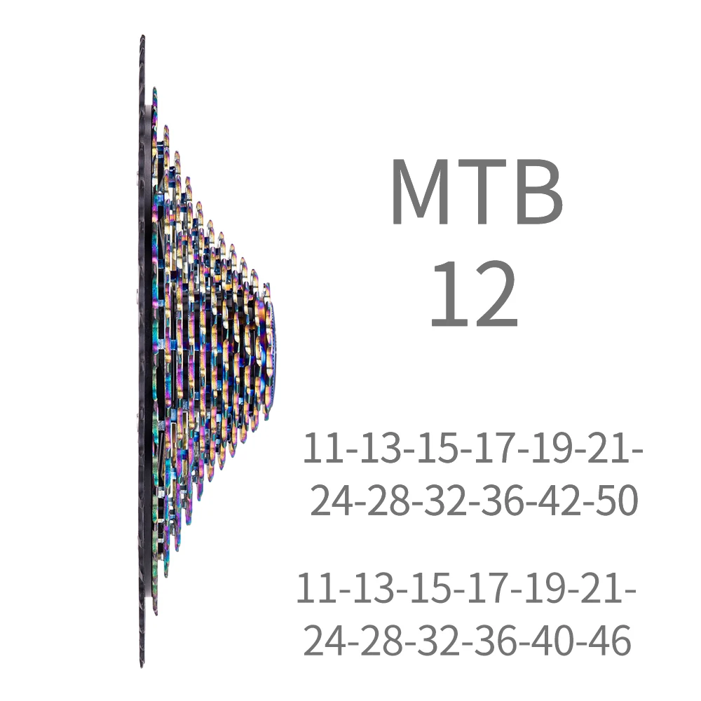 カセット11 ZTTO MTB 12 スピード 11-50 カセット HG 標準 11-46T 12v k7 超軽量