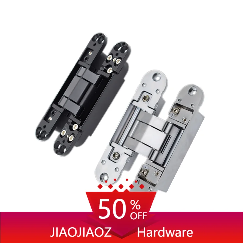 

JIAOJIAOZ concealed door hinge hidden cross door concealed flap hinge 3d adjustable wooden door hinge