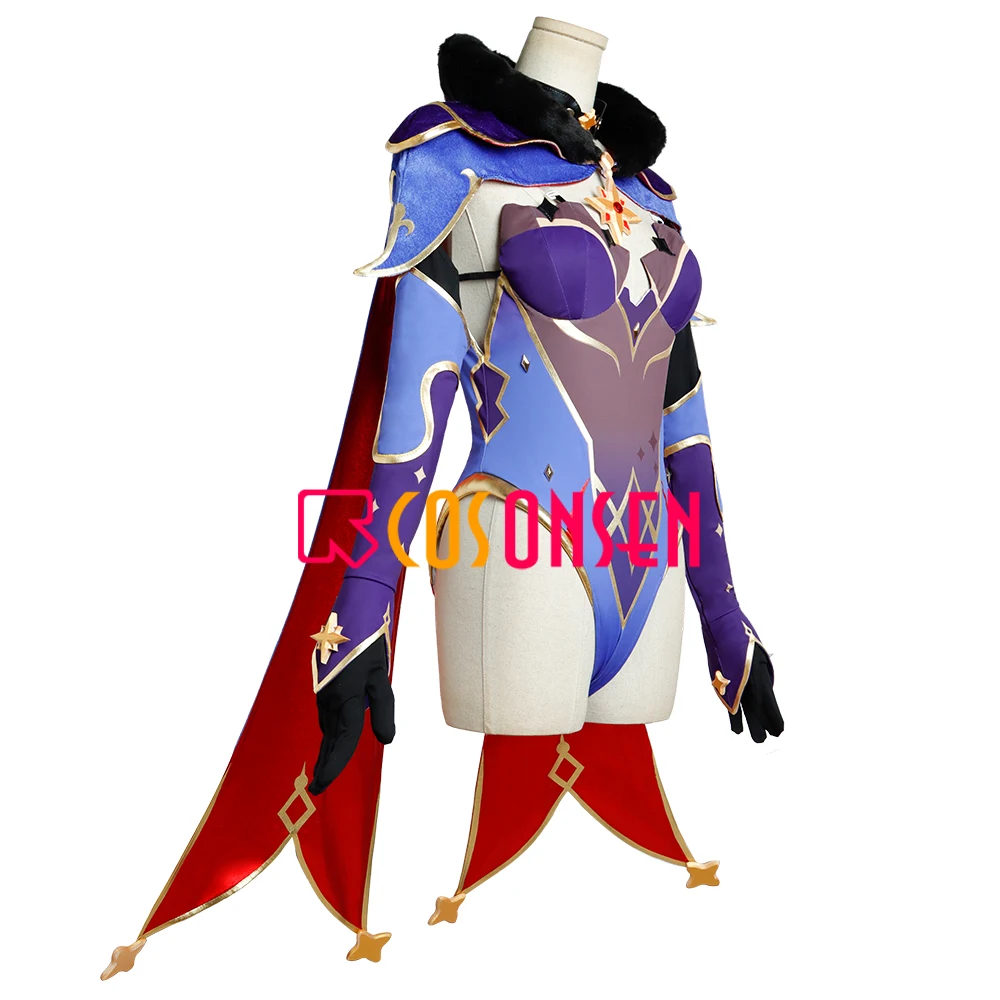 Genshin Impact Mona Cosplay Costume Mona Megistus Astrologer Outfit with Hat COSPLAYONSEN Custom Made