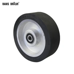 150*50mm Flat Surface Rubber Contact wheel Belt Grinder Wheel Abrasive Belt Set