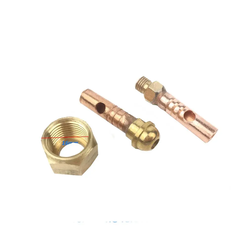 2Pcs TIG Welding Torch Fitting Connector Front 8mm M16*1.5mm Gas Power Cable Nut Screw Repair Parts Kit QQ150