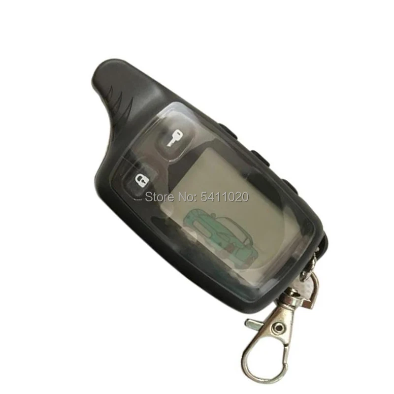 Russian TW 9010 LCD Remote Control Keychain Fob for Two way car alarm system Key Tomahawk TW-9010 Tomahawk TW9010