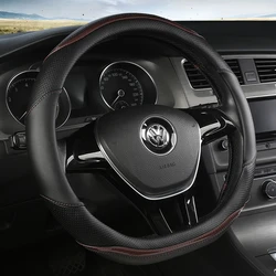 D Shape Car Steering Wheel Cover for VW Jetta 6 2017-2019 Golf 7 Scirocco Bettle 2012-2019 Tiguan 2019 2020 Volkswagen