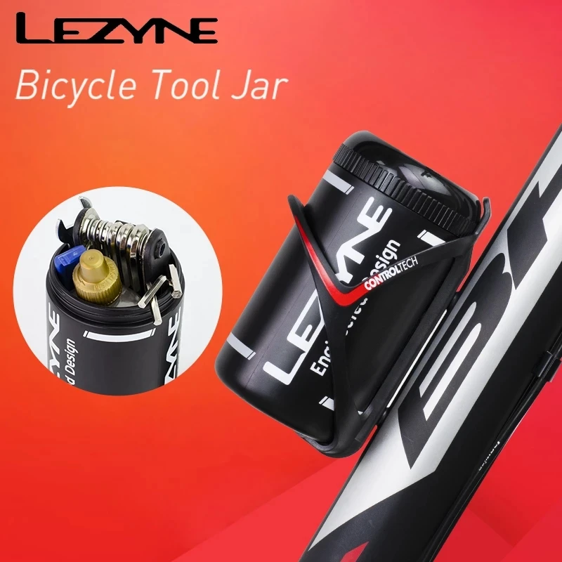 Lezyne Tool Can con borsa bicicletta Kit Organizer Mountain Road Riding strumenti di riparazione scatola di immagazzinaggio di pneumatici di ricambio Esay carry