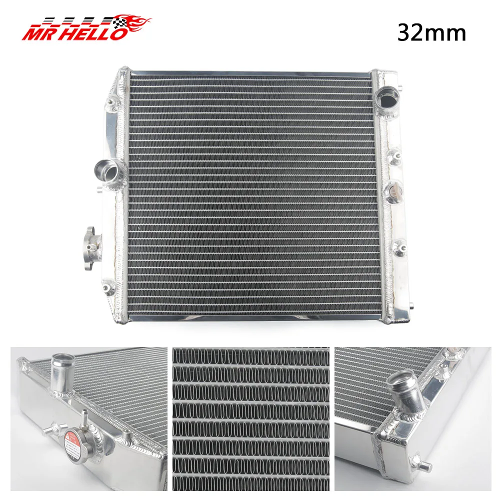 

car auto Radiator 2 Row 32MM Aluminum for Honda Civic Del Sol 92-00 AT EG/EK