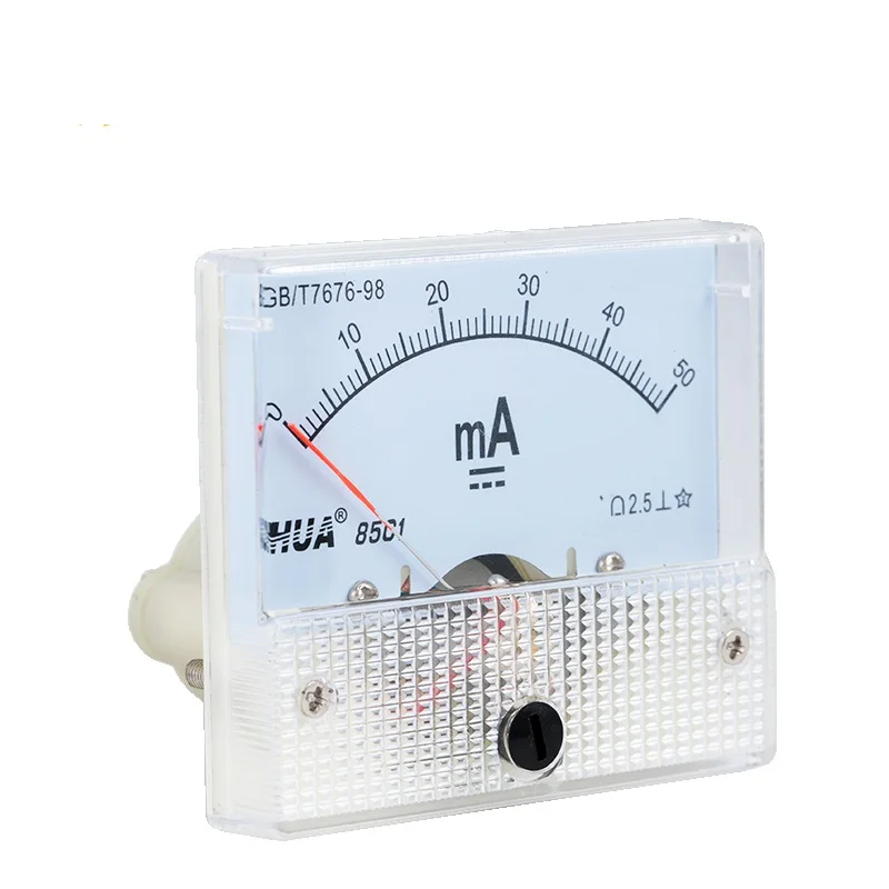 

30MA 50MA Амперметр HUA 85C1 DC 0-30MA 0-50MA Аналоговый усилитель панели Ток для CO2 Лазерная гравировальная машина для резки