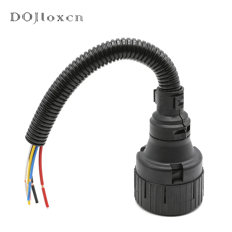 1 Set 7 12 Pin ITT Type Chiron Paigli Urea Pump Plug Seat With Rear Cover Tail Clamp Wiring Harness Blaco Female Connector