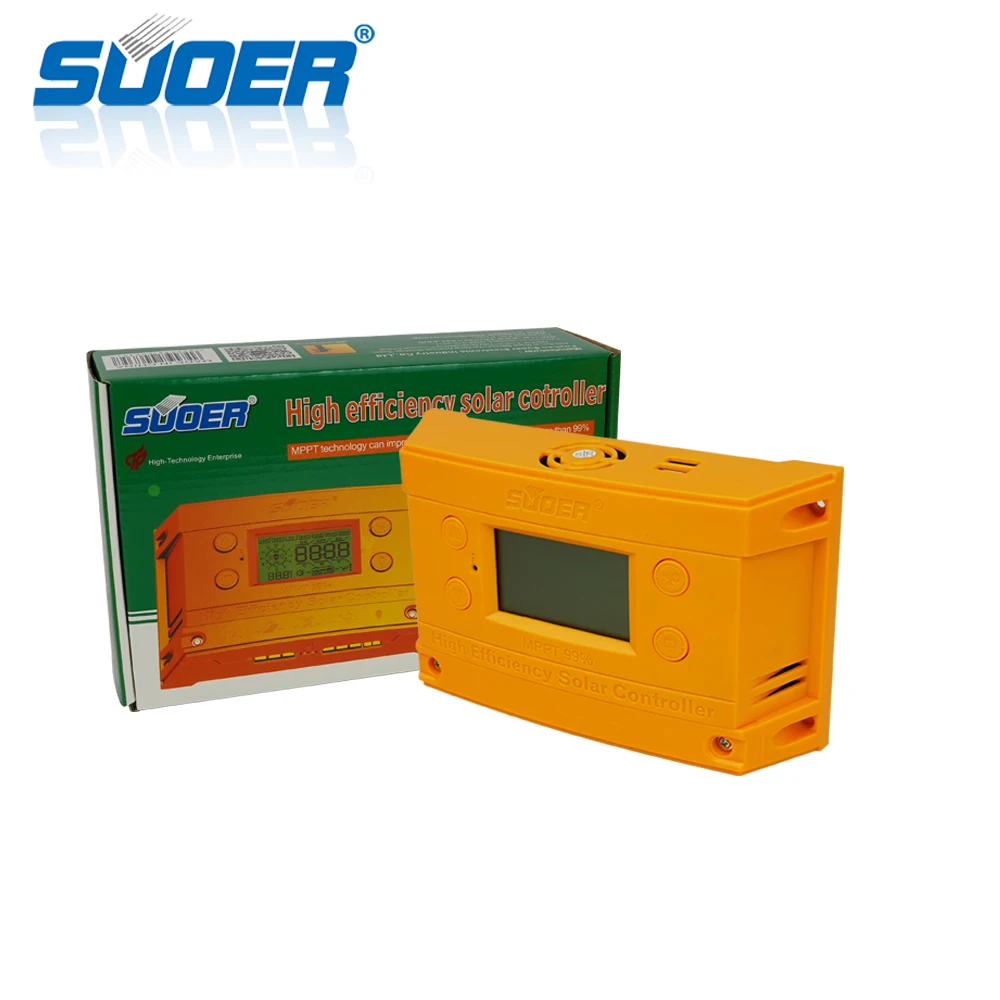 Suoer【 MPPT Charge Controller 】 12V/24V Adaptive 30A With Built-InTwo 5V 1A Interface MPPT Solar Charger Controller (ST-H1230)