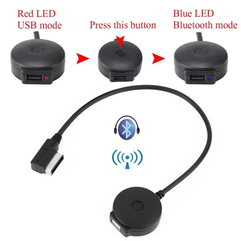 AMI MDI Wireless USB Bluetooth Music Adapter for Audi A1 A3 A4L A6 A6L A7 A8L Q3 Q7