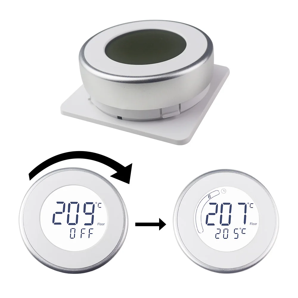 16A Floor Programming Heating Thermostat 85-250V AC Digital Room Temperature Controller Regulator Weekly LCD Screen