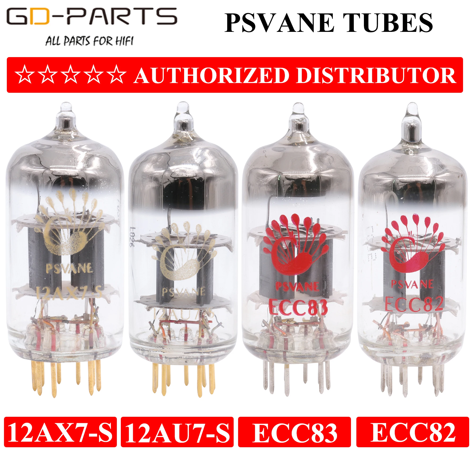 PSVANE ECC81 ECC82 ECC83 Vacuum Tubes 12AX7 12AU7 12AT7 Vintage HIFI Audio Tube Guitar Amplifier DIY