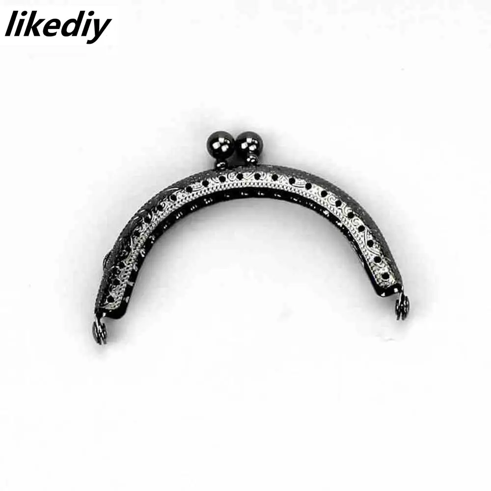 20 Pcs/Lot 8.5 CM Size Double Bead Semicircular Metal Purse Frame Kiss Clasp Clutch DIY Bag Accessory