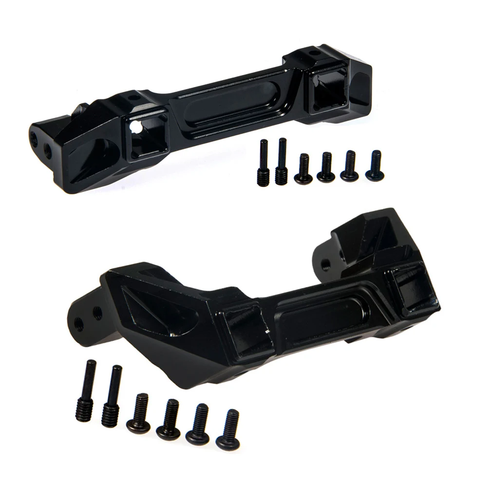 YEAHRUN Aluminum Alloy Front & Rear Bumper Mounts Bracket for TRX-4 1/10 RC Crawler Car Upgrade Parts Accessories