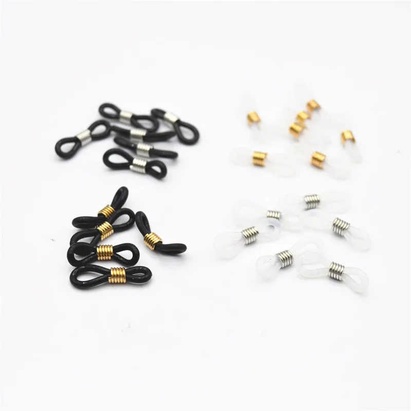 50pcs Glasses Chain Anti-slip Rope Silicone Rubber Loop Connector Sunglasses Holder Accessory Wholesale