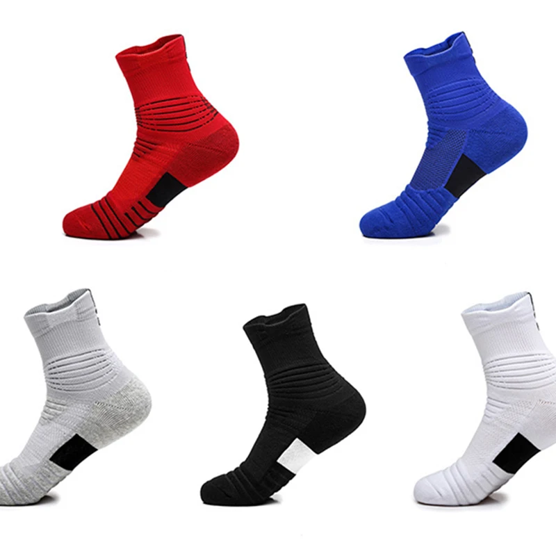 Basketball Socks Men\'s Towel Bottom Non-slip Sports Ship Socks Wool Ring Outdoor Short And Medium-tube Elite Dry Running Skiing