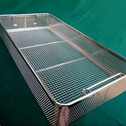 45x30x7cm More sizes New design 304 stainless steel perforated side medical disinfection frame cleaning box basket Containers