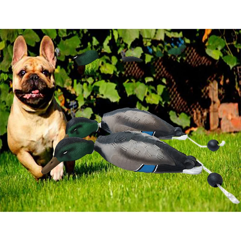 Mimics Dead Duck Bumper Toy For Training Puppies Hunting Dogs Teaches Mallard Waterfowl Game Retrieval Interactive Dog Training