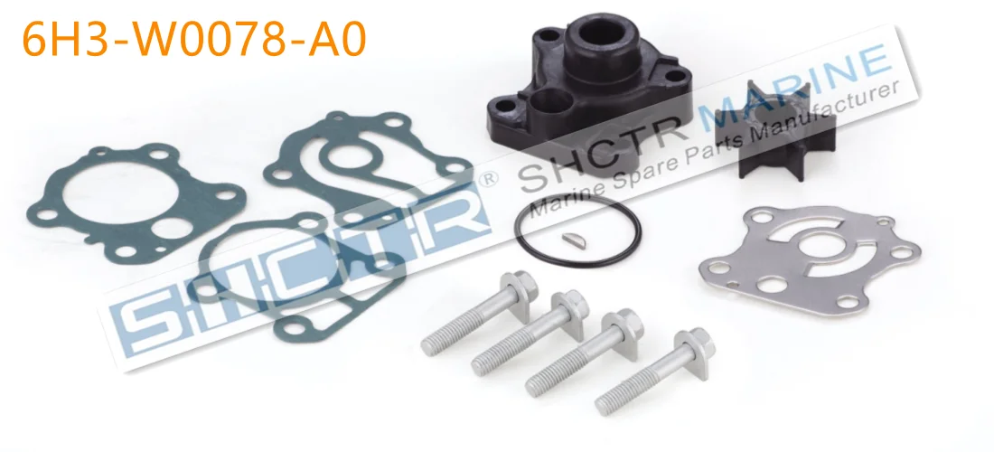 

SHCTR Water Pump & Impeller Kit for OEM 6H3-W0078-A0,Sierra 18-3428-1,50/60HP