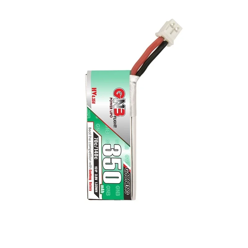 1-10Pcs GNB 1S 350mAh 3.8V 70C/140C 4.35V HV Lipo Battery PH2.0 Plug for BetaFPV 65S UK65 Blade Inductrix UR65 Tiny Whoop Drone