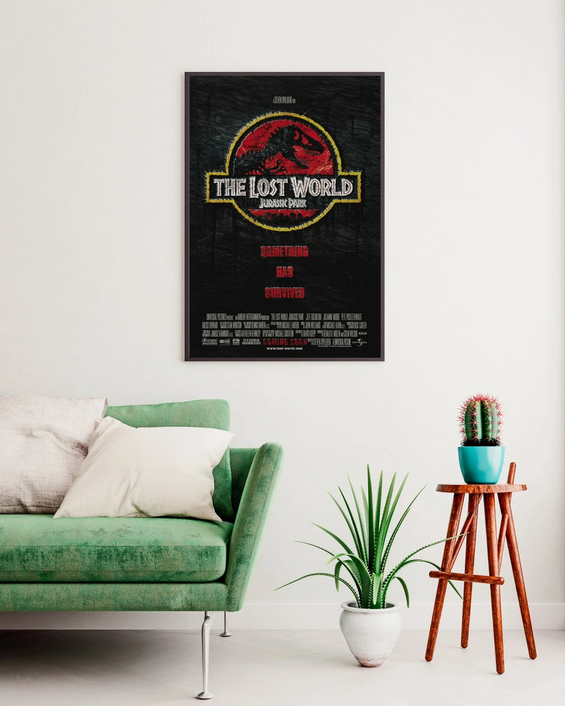 Парк Юрского периода The Lost World Something Movie Poster Холст с принтом Домашняя настенная живопись (без рамки)