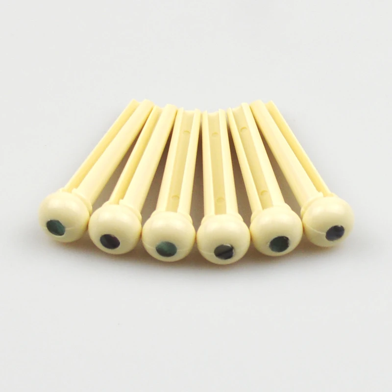 Acoustic Guitar String Bridge Pins for 6 String Replacement 5mm Plastic Pillar Inlay Pearl Shell Dot Pin Puller