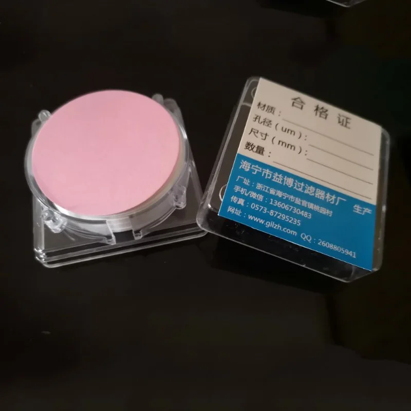 50pcs/lot 47mm Microporous PES Membrane Filter Acetate cellulose Filtration of bacteria and particulates