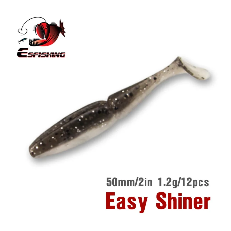 

KESFISHING Easy Shiner 2 дюйма; Рыба; Мягкие искусственные силиконовые приманки; Впрыскивание; Запахи и соли; Рыболовные приманки