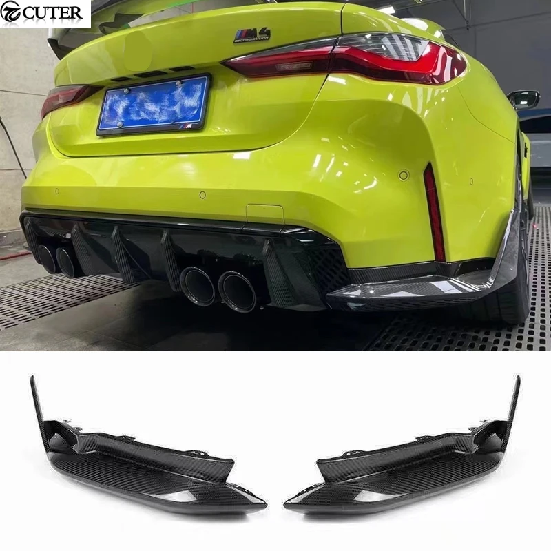 

Dry Carbon G80 M3 G82 M4 MP Style Rear Bumper Diffuser Side Parts Splitter Angle for BMW G80 M3 G82 M4 Car Body Kit 2021