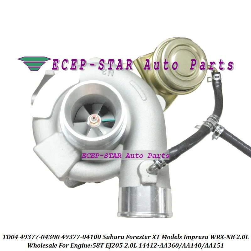 Turbo TD04 49377-04300 49377-04372 14412-AA360 49377-04302 49377-04370 49377-04363 For Subaru Impreza Forester 58T EJ205 2.0L