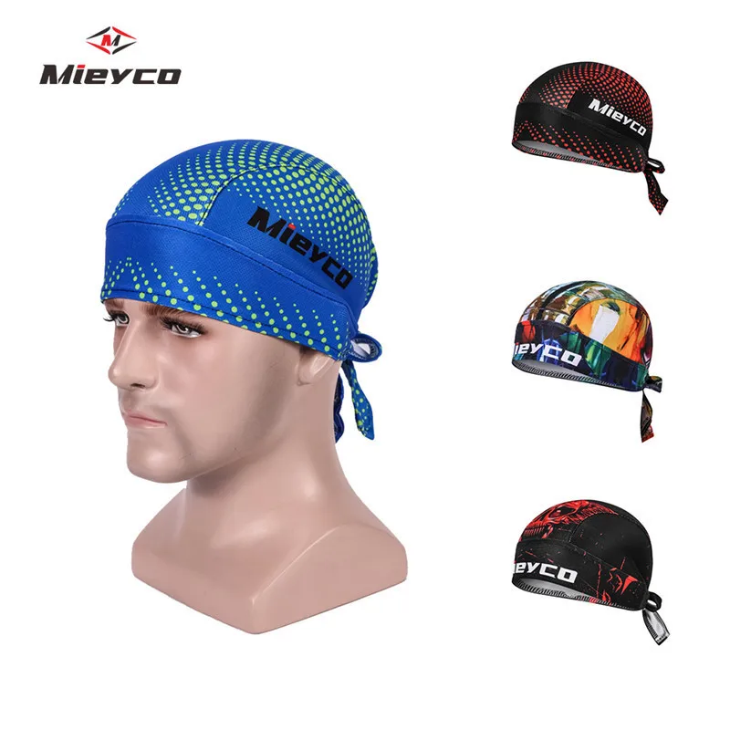 Mieyco oddychająca pirat Bandana mężczyźni kobiety Anti-Sweat czapka kolarska Sport pod kask Liner szosowe pałąk MTB nakrycia głowy