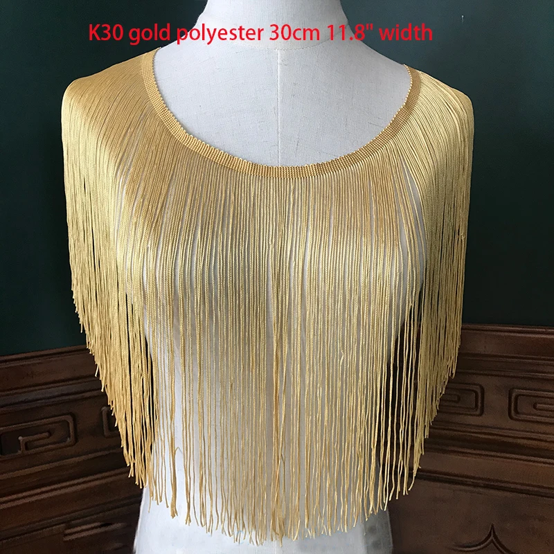 

Tassel Lace Trim 3 yard Gold Black Ivory Silver Pink Fringe Ribbon Tapes Clothing Latin Dance Skirt Dress Sewing Material ML504