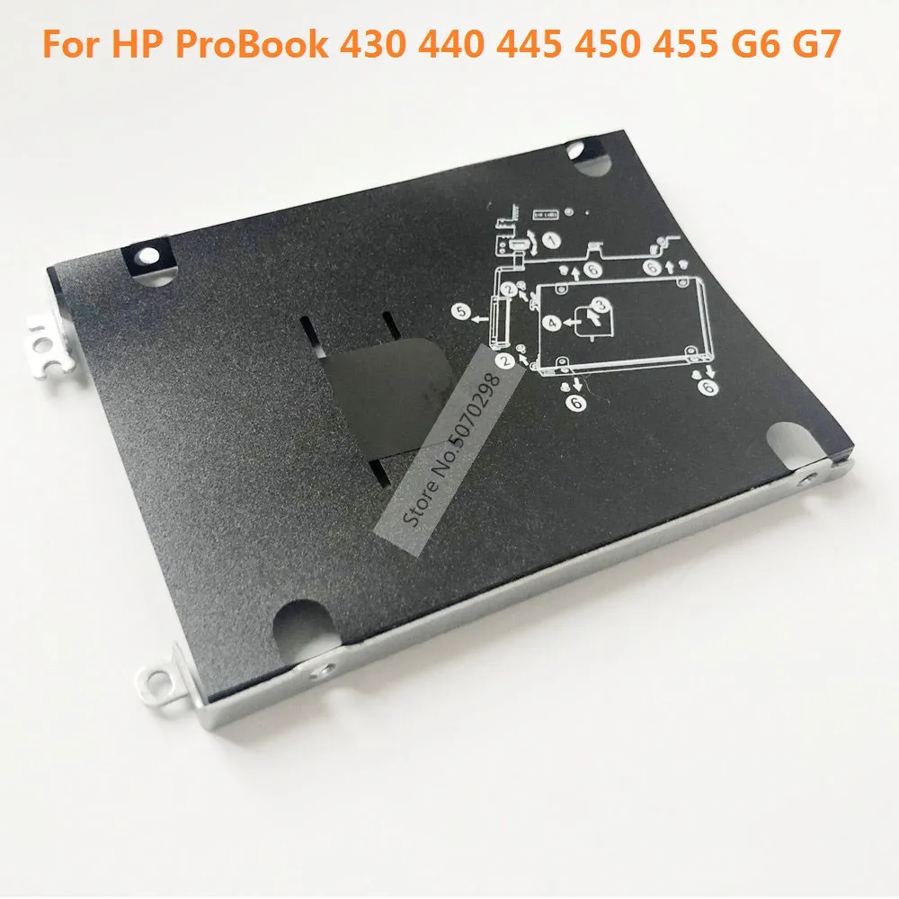 SATA قرص صلب محرك الأقراص الصلبة SSD العلبة قوس مع مسامير ل HP ProBook 430 440 445 450 455 G6 G7