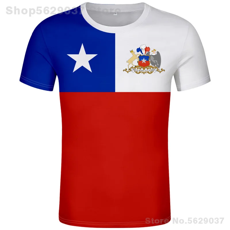 Chile T Shirt Diy Free Custom Made Name Number Chl T-Shirt Nation Flag Cl Chilean Spanish Black Gray College Print Photo Clothes